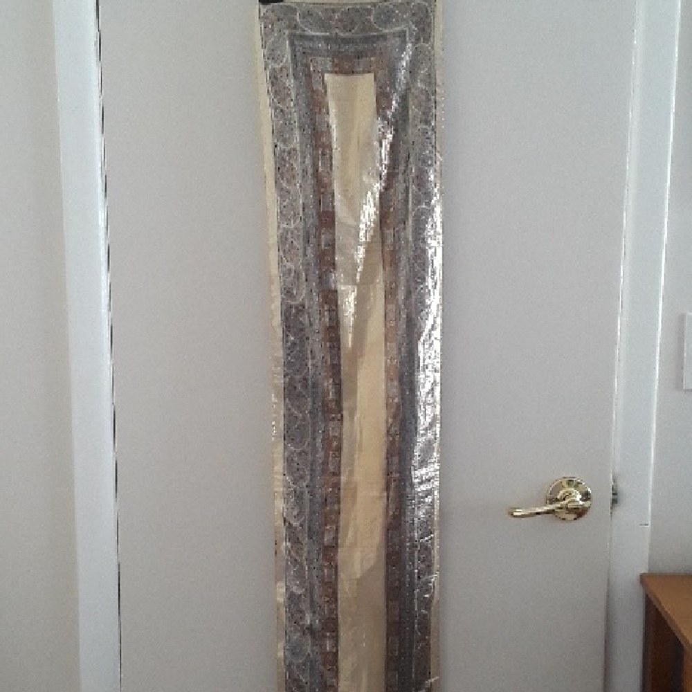 Betmar Elegant Lightweight Metallic Gold Scarf, Made in Italy